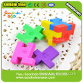 3D Colorful Mini TPR Assembled Puzzle Cube Eraser
